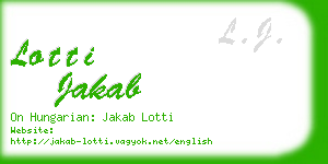 lotti jakab business card